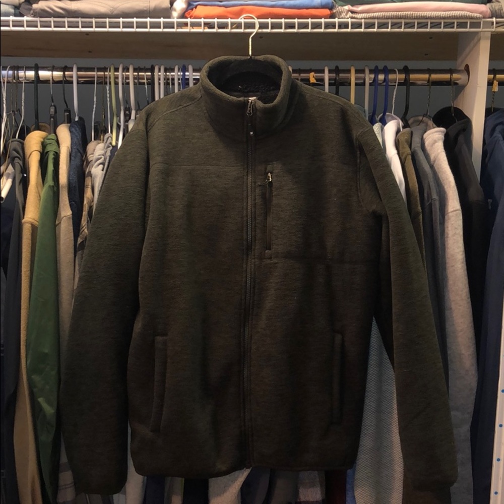 Green Zip-up Sweatshirt